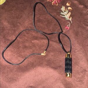 perfume holder on black cord necklace 🐈‍⬛ 15” Chain